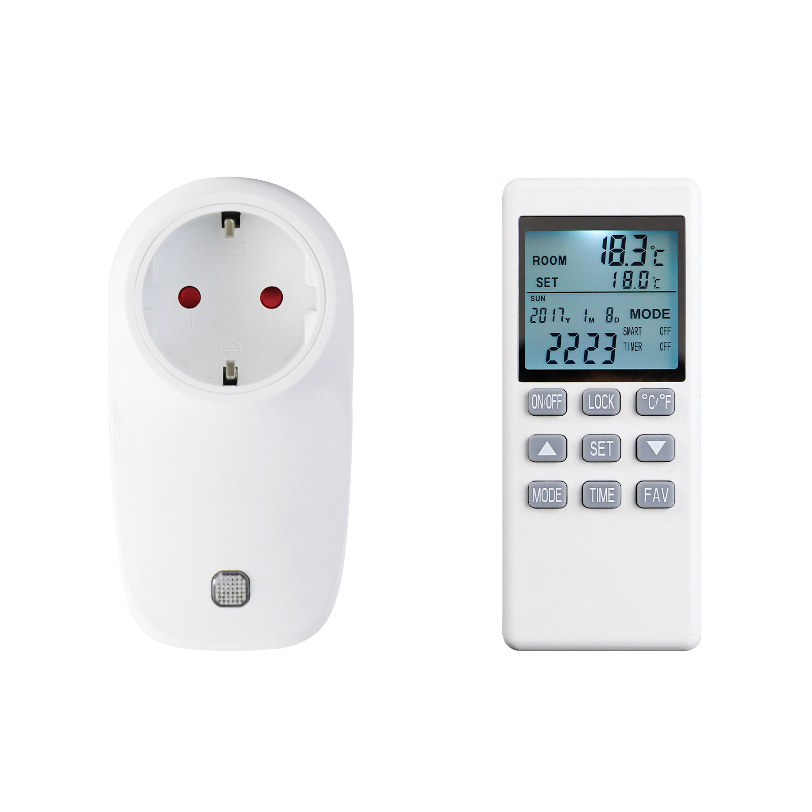 Brezžični termostat -  Omogoča tudi nastavitev urnika delovanja